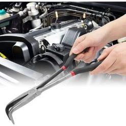 LTS FAFA 11in 280mm Longue Pince à Bec Aiguille Extra Longue Pince à Bec Aiguille 90 Outil En Acier Haute Température Pince De Trempe Outils à Main -Perceuse Soldes 2022 64033850 4