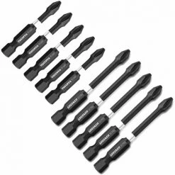 LIFCAUSAL Ensemble De Forets Multifonctionnels En Acier S-2 Tournevis à Main à Haute Dureté Kit D'accessoires Pour Perceuse électrique Polyvalente