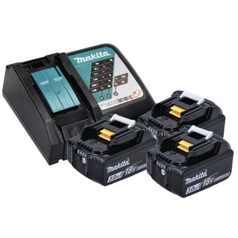 Makita DLX 2131 XX1 Kit 18 V Mit DHP 482 Perceuse à Percussion 62 Nm + DTD 152 Visseuse à Chocs 165 Nm + 3x Batteries 3,0 Ah + Chargeur + MakBox 4 Makita DLX 2131 XX1 Kit 18 V Mit DHP 482 Perceuse à Percussion 62 Nm + DTD 152 Visseuse à Chocs 165 Nm + 3x Batteries 3,0 Ah + Chargeur + MakBox – Image 2