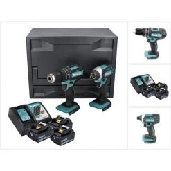 Makita DLX 2131 XX1 Kit 18 V Mit DHP 482 Perceuse à Percussion 62 Nm + DTD 152 Visseuse à Chocs 165 Nm + 3x Batteries 3,0 Ah + Chargeur + MakBox 11 Makita DLX 2131 XX1 Kit 18 V Mit DHP 482 Perceuse à Percussion 62 Nm + DTD 152 Visseuse à Chocs 165 Nm + 3x Batteries 3,0 Ah + Chargeur + MakBox -Perceuse Soldes 2022 64087358 5