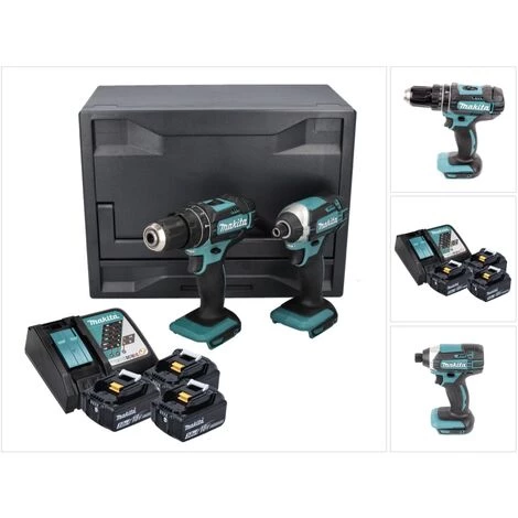 Makita DLX 2131 XX1 Kit 18 V Mit DHP 482 Perceuse à Percussion 62 Nm + DTD 152 Visseuse à Chocs 165 Nm + 3x Batteries 3,0 Ah + Chargeur + MakBox 7 Makita DLX 2131 XX1 Kit 18 V Mit DHP 482 Perceuse à Percussion 62 Nm + DTD 152 Visseuse à Chocs 165 Nm + 3x Batteries 3,0 Ah + Chargeur + MakBox – Image 5