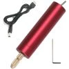 ELLE Mini Perceuses Électriques, 5V Portable Perceuse USB Avec 3 Forets+1 Pilote Hexagonal Artisanat Outils Rotatifs Pour Papier Plastique En Bois(Rose Rouge)