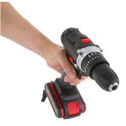 REDCORINGE Perceuse Visseuse Sans Fil 48VF,1 Batteries,2 Vitesses -Perceuse Soldes 2022 64130705 5