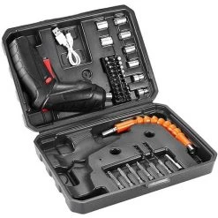 HAZEL Tournevis électrique 47 En 1, Sans Fil, Rechargeable, 3.6v Li-ion 3.5n Max Torque Rotary Electric Drill For Diy Home Work, Black -Perceuse Soldes 2022 64196131 2