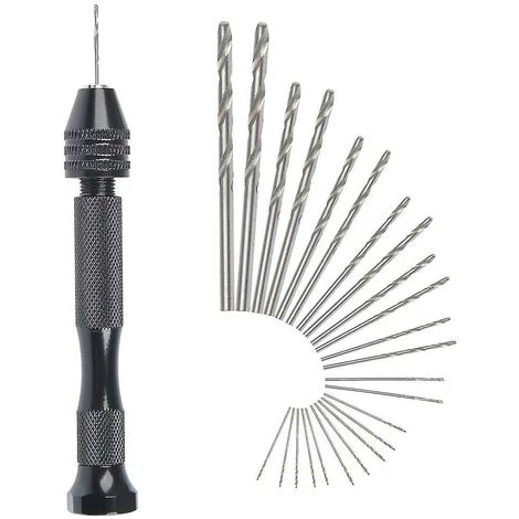 HAZEL Mini-perceuse à Main +25 Micro Perceuses En Aluminium Sans Fil étau à Goupille Outils Rotatifs Perceuses En Aluminium Réglable Pyrogravure Home Plasti 3 HAZEL Mini-perceuse à Main +25 Micro Perceuses En Aluminium Sans Fil étau à Goupille Outils Rotatifs Perceuses En Aluminium Réglable Pyrogravure Home Plasti