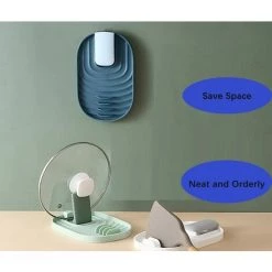 BF 2 Pièces De Couvercle De Casserole Et Porte-cuillère, Porte-ustensiles De Cuisine, Assiette à Couverts Pour éviter Les Gouttes -Perceuse Soldes 2022 64356880 4