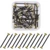 BF Clous Suspendus Épingles Murales Clous Suspendus En Laiton Noir Pour Tapisserie D'ameublement (60 Pièces)