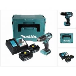 Makita DDF 483 RGJ Perceuse-visseuse Sans Fil 18 V, 40 Nm, Brushless + 2x Batteries 6,0 Ah + Chargeur + Coffret Macpac