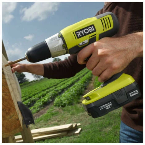 Pack 18V OnePlus RYOBI Perceuse-visseuse - Coupe-bordures / Dresse-bordures - 1 Batterie 2.0 Ah - Chargeur - RLT1832-CD3HS 7 Pack 18V OnePlus RYOBI Perceuse-visseuse - Coupe-bordures / Dresse-bordures - 1 Batterie 2.0 Ah - Chargeur - RLT1832-CD3HS – Image 5