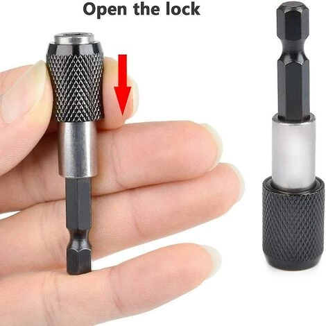 BAICCCF Visseuse Et Tournevis électrique 150mm Red006.35mm Tige D'extension De Tête De Lot Tournevis Magnétique Levier De Transfert Rapide Tige D'extension Autobloquante 60/100 / 150mm Outils à Main 7 BAICCCF Visseuse Et Tournevis électrique 150mm Red006.35mm Tige D'extension De Tête De Lot Tournevis Magnétique Levier De Transfert Rapide Tige D'extension Autobloquante 60/100 / 150mm Outils à Main – Image 5