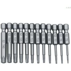 BAICCCF Visseuse Et Tournevis électrique 11 Pc 75mm Inviolable Sécurité Foret Magnétique Bit Set Tournevis Torx Tête Plate 1/4 " Hex Bits Pilote F1fc Haute Qualité -Perceuse Soldes 2022 64771371 5