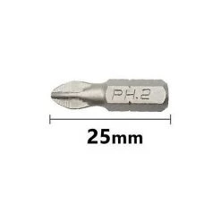 BAICCCF Visseuse Et Tournevis électrique 6pcs PH2 25mm Tournevis Set Outils À Main Électrique Hex Shank Magnétique Tournevis Foret Croix Bit Tournevis Attachement Multitool