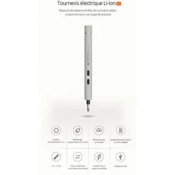 THSINDE Energie Electrique Tournevis Portable Rechargeable Au Lithium Vis De Precision Pilote De Chargement Usb Pour Telephone Portable Pc Portable Petits Appareils Outils De Reparation, Blanc - Blanc 9 THSINDE Energie Electrique Tournevis Portable Rechargeable Au Lithium Vis De Precision Pilote De Chargement Usb Pour Telephone Portable Pc Portable Petits Appareils Outils De Reparation, Blanc - Blanc -Perceuse Soldes 2022 64857207 3