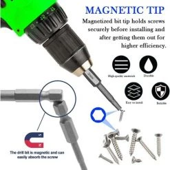 MèREÉTERNEL 8 PCS Hex Tige Tournevis Magnétique Embouts De Vissage Magnétique S2 Acier Tournevis Triwing 1.5/2/2.5/3//4/5/6/8 Embout Allen Visseuse Électrique Pour Tournevis Électriques Et Manuels(5cm) Ternel -Perceuse Soldes 2022 65182890 5