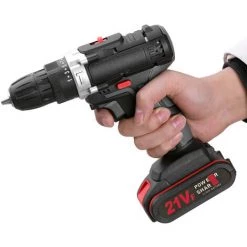 TANCYCO Perceuse Sans Fil à Percussion électrique Multifonctionnelle 21V Batterie Au Lithium Haute Puissance Perceuses à Main Rechargeables Sans Fil Maison Bricolage Outils électriques -Perceuse Soldes 2022 65361271 3
