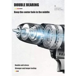 BDD Perceuse Rechargeable Perceuse électrique Au Lithium Perceuse à Pistolet Domestique Perceuse électrique à Main Tournevis électrique (1 Batterie) -Perceuse Soldes 2022 65375268 5
