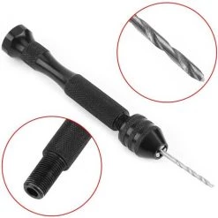 BDD 1 Perceuse à Main De Précision à Goupille Noire Avec 25 Forets Hélicoïdaux HSS -Perceuse Soldes 2022 65375281 2