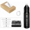 THSINDE Mini Tournevis Electrique USB Sans Fil Portable 3NM 220RPM Batterie Rechargeable 1200mAh, Ensemble D'outils Electriques Avec 32 Embouts -Perceuse Soldes 2022 65441539 1