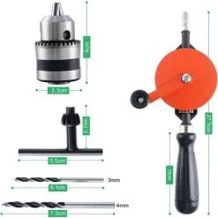 MONLY Perceuse Manuelle à Manivelle De 1,5 à 10 Mm De Capacité, Double Pignons, Perceuse Manuelle Pour Bois, Plastique, Acrylique, Circuit Imprimé -Perceuse Soldes 2022 65485161 2