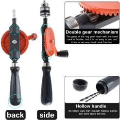 MONLY Perceuse Manuelle à Manivelle De 0 à 6 Mm - Capacité : 2 Pignons - Perceuse Manuelle Pour Bois, Plastique, Acrylique, Circuit Imprimé 10 MONLY Perceuse Manuelle à Manivelle De 0 à 6 Mm - Capacité : 2 Pignons - Perceuse Manuelle Pour Bois, Plastique, Acrylique, Circuit Imprimé -Perceuse Soldes 2022 65485397 4