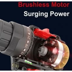 CSPARKV Perceuse électrique Au Lithium Perceuse électrique à Main Perceuse à Double Vitesse Rechargeable -Perceuse Soldes 2022 65663204 3