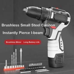 CSPARKV Perceuse électrique Au Lithium Perceuse électrique à Main Perceuse à Double Vitesse Rechargeable -Perceuse Soldes 2022 65663204 4