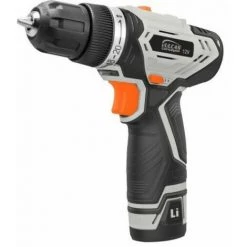 JARDIBRICODECO Drill Sans Fil 12V, Charg 3-5h, 1 Batt 1,3Ah, 2 Vitesses