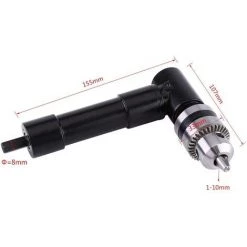 MEZHENG Rallonge En Aluminium, Tête à Angle Droit Bend Chuck, 8 Mm Hex Shank Power, Perceuse électrique à Angle Droit Conducteur 90 Degrés, Outil De Forage Autotaraudeuse Sans Fil -Perceuse Soldes 2022 65823848 4