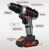 FVO Batterie Au Lithium Domestique Perceuse Électrique Multifonctionnelle Pour Pistolet Perceuses À Main De Qualité Industrielle 36V Tournevis Sans Fil Pilotes De Perceuse Électrique -Perceuse Soldes 2022 65884552 1