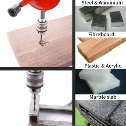 MERéTéET Puissante Perceuse Manuelle Speedy D'une Capacité De 6,35 Mm Avec 10 Forets Mini Perceuse Manuelle 1/4" Avec Mandrins à Double Pignon En Acier Finement Moulé Et Poignée De Préhension Pour Bois Et Plastique -Perceuse Soldes 2022 66085141 5