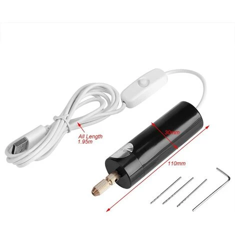 MERéTéET Mini Perceuse à Main Micro électrique Portable Avec Câble USB 7 MERéTéET Mini Perceuse à Main Micro électrique Portable Avec Câble USB – Image 5