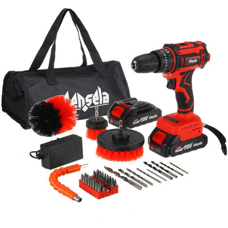 INSMA Perceuse-visseuse à Percussion Sans Fil Mensela ED-LX2 Brushless 3 Vitesses 18V 2 Batteries Avec Sac + Brosses + Accessoires 3 INSMA Perceuse-visseuse à Percussion Sans Fil Mensela ED-LX2 Brushless 3 Vitesses 18V 2 Batteries Avec Sac + Brosses + Accessoires