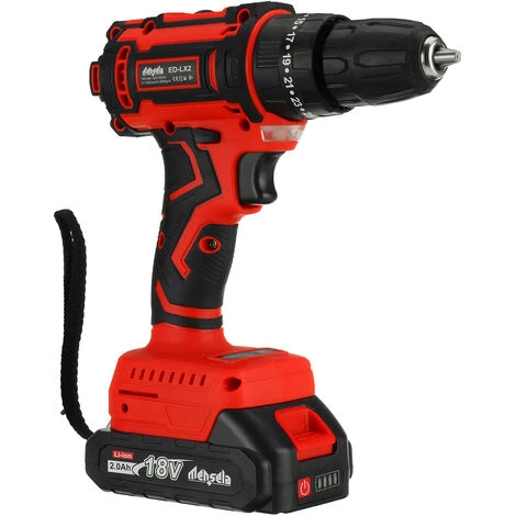 INSMA Perceuse-visseuse à Percussion Sans Fil Mensela ED-LX2 Brushless 3 Vitesses 18V 2 Batteries Avec Sac + Brosses + Accessoires 6 INSMA Perceuse-visseuse à Percussion Sans Fil Mensela ED-LX2 Brushless 3 Vitesses 18V 2 Batteries Avec Sac + Brosses + Accessoires – Image 4