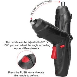 LIFCAUSAL 48 PCS 4.2V Jeu De Tournevis Electrique Maison Domestique Sans Fil Rechargeable Embouts De Tournevis à Main Socket Sleeve Combination Tool Set Avec Boîte De Rangement Pour Installation De Portes D'étagère -Perceuse Soldes 2022 66372932 4