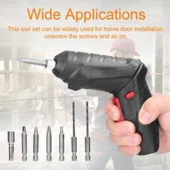 LIFCAUSAL 48 PCS 4.2V Jeu De Tournevis Electrique Maison Domestique Sans Fil Rechargeable Embouts De Tournevis à Main Socket Sleeve Combination Tool Set Avec Boîte De Rangement Pour Installation De Portes D'étagère -Perceuse Soldes 2022 66372932 5