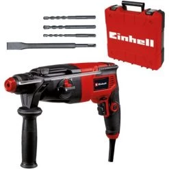 Einhell Marteau Perforateur TC-RH 620 4F Kit (620 W, Mécanisme De Frappe Pneumatique, Force De Frappe 2,2 J, Perçage, Perforage Et Burinage Avec/sans Fixation, SDS Plus, Blocage Pour Marche Continue)