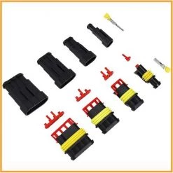 HIASDFLS Pour Une Perceusekit De Connecteur De Fil 352Pcs, Connecteur Étanche, Connecteur Électrique Automobile Étanche, Prise De Borne Électrique Étanche Automobile 1/2/3/4 Broches Pour Automobiles, Motos Et Navires (Emballés Au Hasard) -Perceuse Soldes 2022 66767618 2