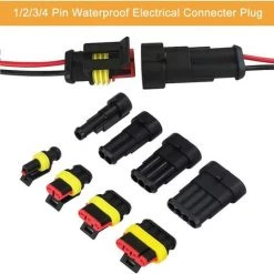 HIASDFLS Pour Une Perceusekit De Connecteur De Fil 352Pcs, Connecteur Étanche, Connecteur Électrique Automobile Étanche, Prise De Borne Électrique Étanche Automobile 1/2/3/4 Broches Pour Automobiles, Motos Et Navires (Emballés Au Hasard) -Perceuse Soldes 2022 66767618 3