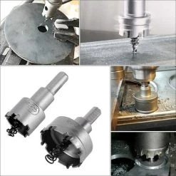 HIASDFLS Pour Une Perceusescie Cloche Pour Metal, Lot De 6 Forets De Scie-Cloche En Carbure, Scies-Cloches En Acier Inoxydable., Pour L'Aluminium, L'Acier, Le Fer, Le Cuivre, Le Bois,16 Mm 22 Mm 30 Mm 40 Mm 50 Mm 60 Mm -Perceuse Soldes 2022 66767636 4