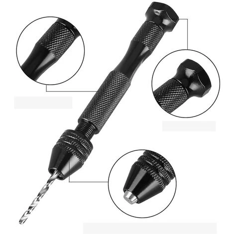 ZHUOXUAN Mini Micro Hand Drill Bits Set Manuel Chuck Pin Vise Rotary 4 ZHUOXUAN Mini Micro Hand Drill Bits Set Manuel Chuck Pin Vise Rotary – Image 2