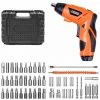 YIENJAOY Visseuse Et Tournevis électrique , AGILITY Visseuse Perceuse Sans Fil Tournevis Electrique Double Morphologie Rechargeable Usb 4.2V 1500Mah 230Rpm Avec 47 Accessoires
