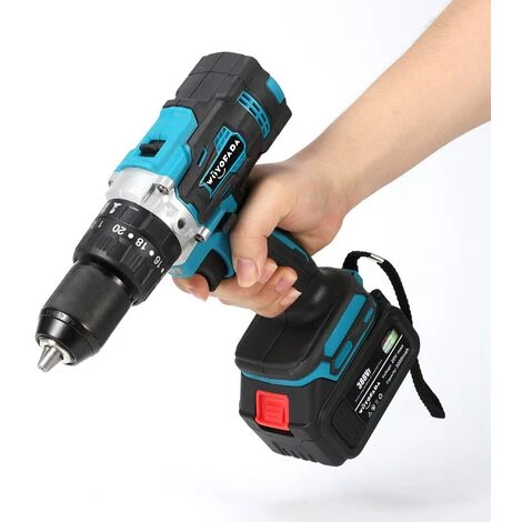 FUIENKO Makita – Tournevis électrique 13mm, Perceuse à Percussion électrique Sans Fil, Pilote D'alimentation Sans Fil Avec étui En Plastique Pour Batterie 18V,CHINA,no Battery No Plug 6 FUIENKO Makita – Tournevis électrique 13mm, Perceuse à Percussion électrique Sans Fil, Pilote D'alimentation Sans Fil Avec étui En Plastique Pour Batterie 18V,CHINA,no Battery No Plug – Image 4