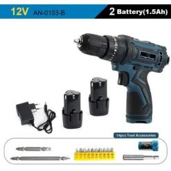 FUIENKO Perceuse Visseuse électrique Sans Fil 21V 16,8 V 12 V, Outil à Percussion, Tournevis, Avec Mini Batterie Au Lithium, 3 Modèles, Nouveau Style,Pologne,BK12VZH2