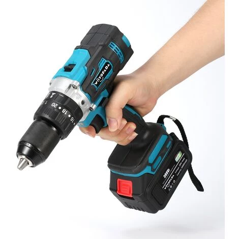 FUIENKO Makita – Tournevis électrique 13mm, Perceuse à Percussion électrique Sans Fil, Pilote D'alimentation Sans Fil Avec étui En Plastique Pour Batterie 18V,CHINA,no Battery No Plug 6 FUIENKO Makita – Tournevis électrique 13mm, Perceuse à Percussion électrique Sans Fil, Pilote D'alimentation Sans Fil Avec étui En Plastique Pour Batterie 18V,CHINA,no Battery No Plug – Image 4