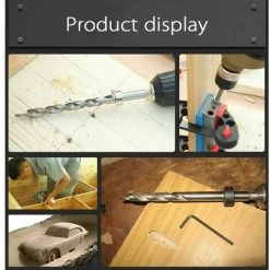 FLETéçA HSS 9.5mm 3/8 " High Speed Perceuse Foret Aléseur Kits Avec Collier D’Arrêt Tige Hexagonale Pour Carpenter Manuel Hole Pocket -Perceuse Soldes 2022 66961193 4