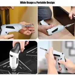 KAEJYIUT Tournevis Sans Fil Usb 1300Mah Rechargeable Tournevis Electrique Drill Reglable 2 Position Tournevis Multifonctions 6Nm Electriques Outils Electriques Drill 9 KAEJYIUT Tournevis Sans Fil Usb 1300Mah Rechargeable Tournevis Electrique Drill Reglable 2 Position Tournevis Multifonctions 6Nm Electriques Outils Electriques Drill -Perceuse Soldes 2022 66997624 3