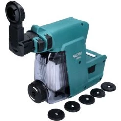 Makita DHR 243 ZJW Perforateur Sans Fil 18 V 2.0 J SDS Plus Brushless + Aspiration Des Poussières + Makpac - Sans Batterie, Sans Chargeur -Perceuse Soldes 2022 67064355 5