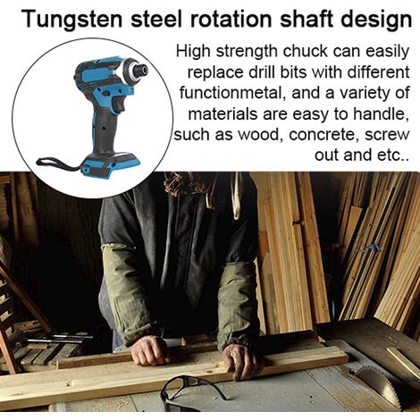 ASUPERMALL Tournevis Multifonctionnel 18V Perceuse à Percussion Vitesses Commutables Réglage Des Voies De Rotation Tournevis électrique, Multicolore 4 ASUPERMALL Tournevis Multifonctionnel 18V Perceuse à Percussion Vitesses Commutables Réglage Des Voies De Rotation Tournevis électrique, Multicolore – Image 2