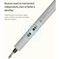 FVO Energie Electrique Tournevis Portable Rechargeable Au Lithium Vis De Precision Pilote De Chargement Usb Pour Telephone Portable Pc Portable Petits Appareils Outils De Reparation, Blanc - Blanc -Perceuse Soldes 2022 67164538 5