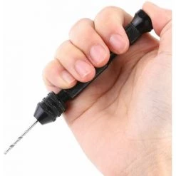 ECHOO 21 Pièces Ensemble De Pin Vise Comprend Perceuse à Main Pin Vise Et 20 Pièces Mini Forets Hélicoïdaux (0,3 à 1,6 Mm) Pour Diy Bois Argile Résine Moulage Fabrication De Pendentif Bijoux -Perceuse Soldes 2022 67595594 4